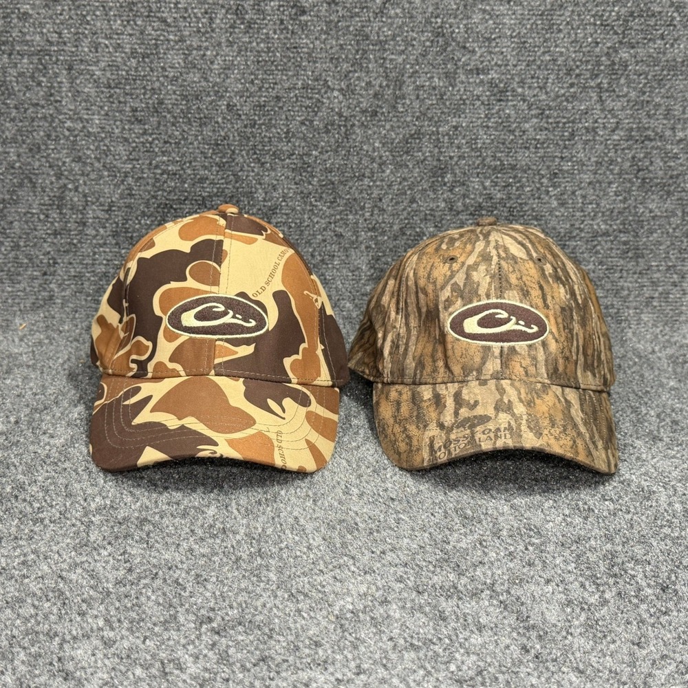 Drake Waterfowl Hats Men's Camo Adjustable Strap Back Outdoor Duck Hunting Cap